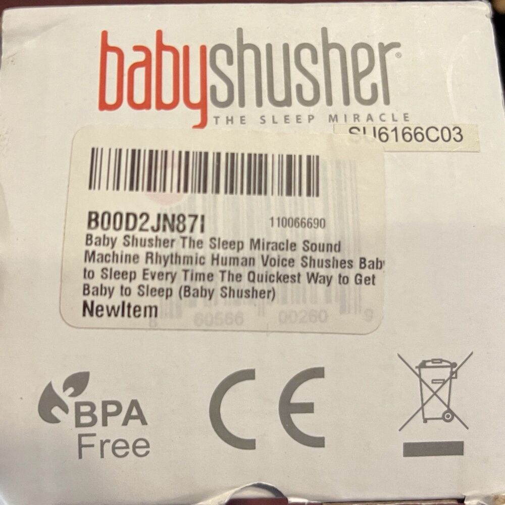Baby Shusher The Sleep Miracle Sound Machine New Box Wear Baby Shower Gift Idea - Picture 9 of 9